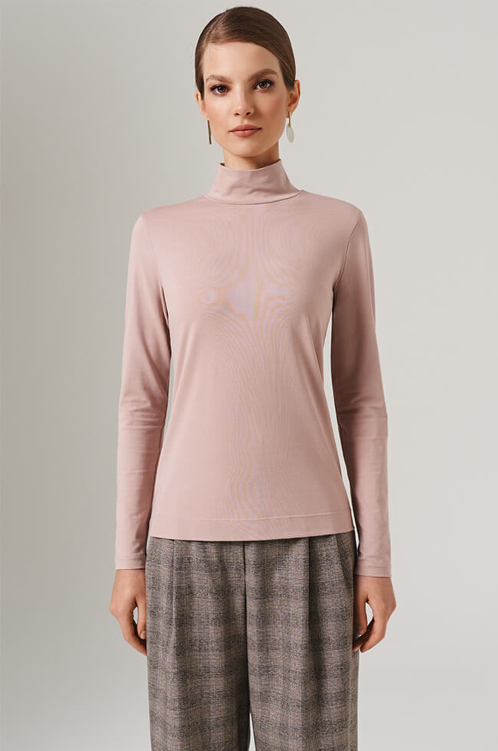 23091 Водолазка женская (дымчато-розовый)
