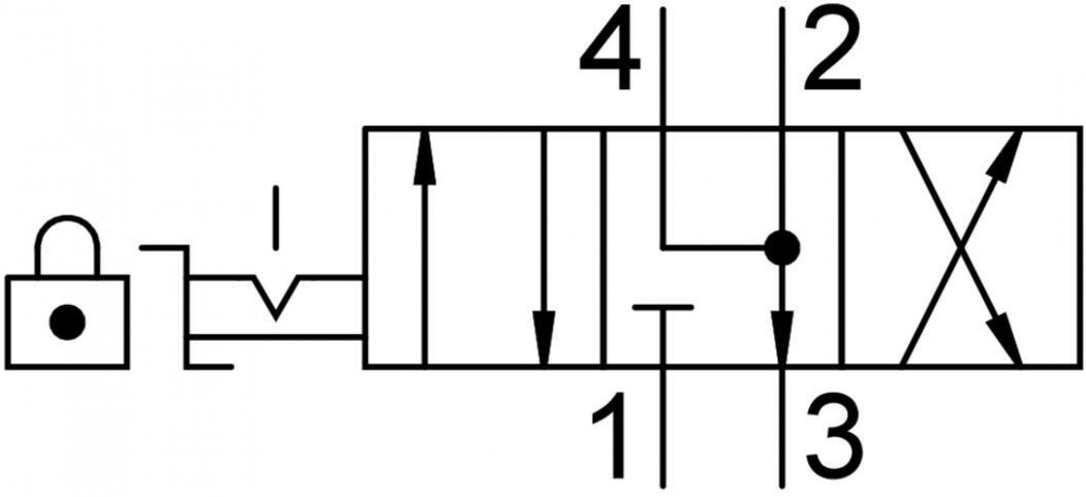 VHER-P-H-B43E-B-G12 Распределитель с ручным управлением