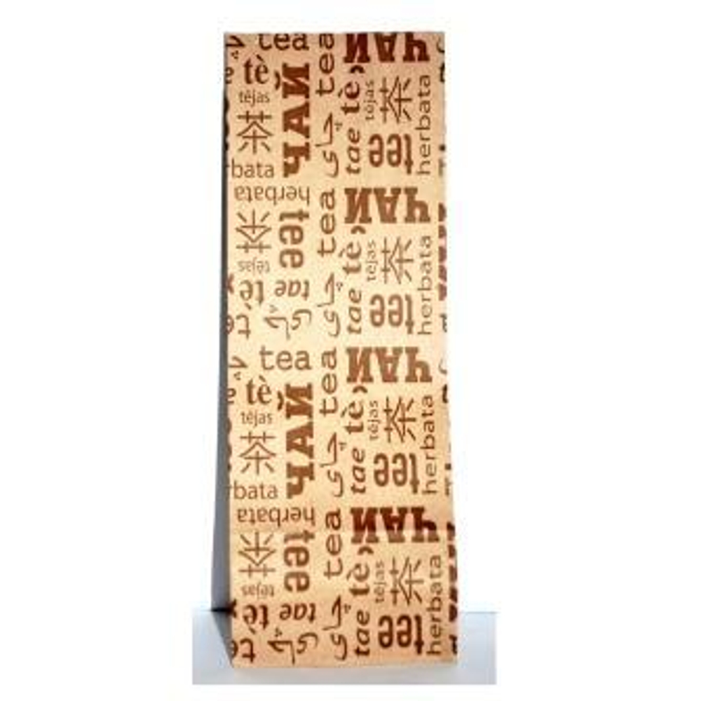 100099 Пакет "Фасовочный для чая Чай tea tee" 8*5*23см, крафт