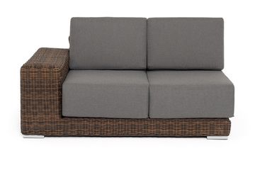 "Капри" модуль диванный правый с подушками, цвет коричневый