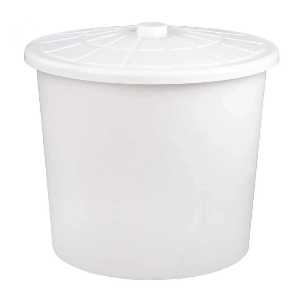 Бак универсальный 75л (белый)(с крышкой)