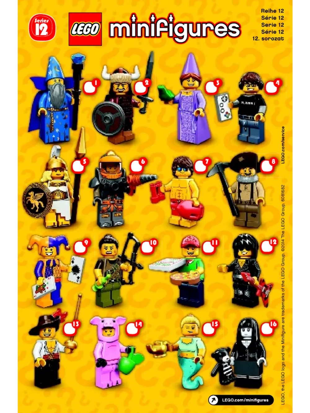 LEGO Minifigures 12 series 71007 Минифигурки ЛЕГО Пират