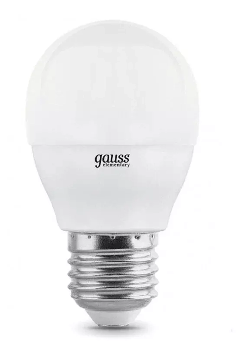 Лампа Gauss LED Elementary Шар 7W E27 470 lm 4100K (3шт в упак) 53227T