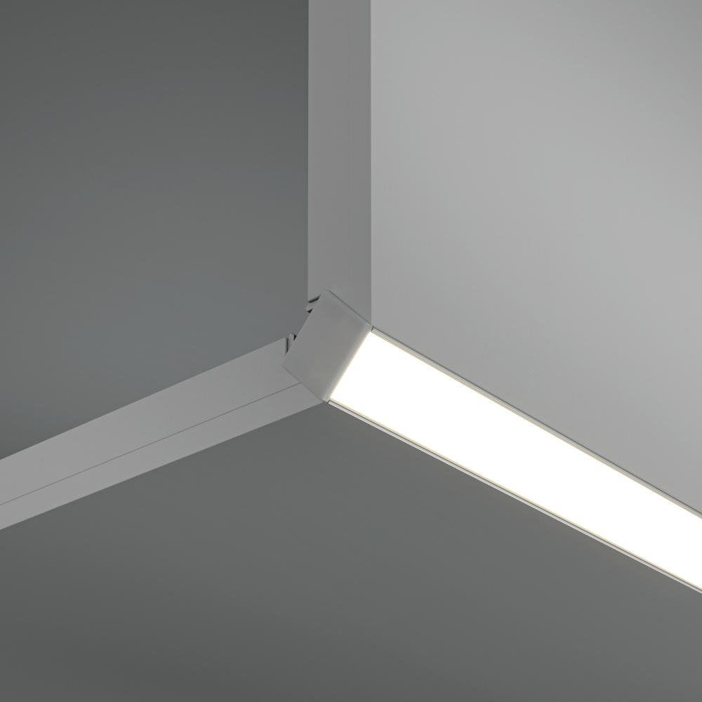 Алюминиевый профиль Maytoni встраиваемый скрытого монтажа 50×22 (Серебро, 2 м), ALM-5022-S-2M