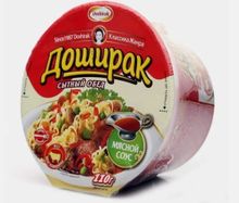Doshirak Сытный обед Лапша с мясным соусом 110 г, 3 шт