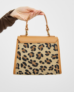 Сумка 680 17 леопард рыжий