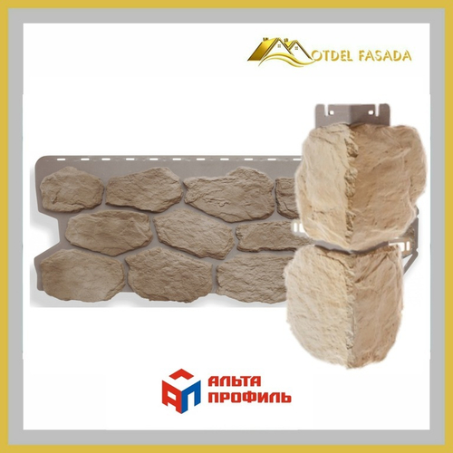Угол наружный Альта-Профиль Камень Бутовый Нормандский 450мм
