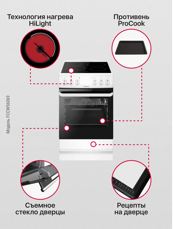 Электрическая плита Hansa FCCW56069