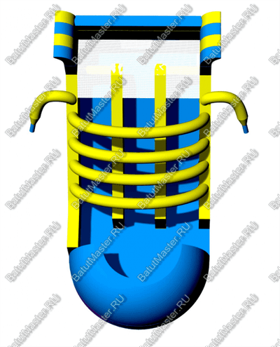 Надувная горка "Ботинок" 9*5*6 м