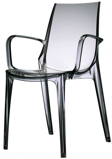 Кресло Vanity прозрачное серое Италия Scab Design