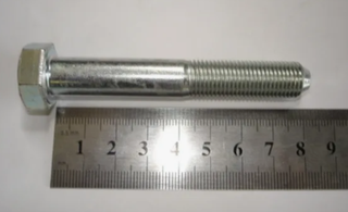 Болт12х 80х1,25 заднего амортизатора 2108,Калина, Гранта (конус) (ОАО «БелЗАН»)