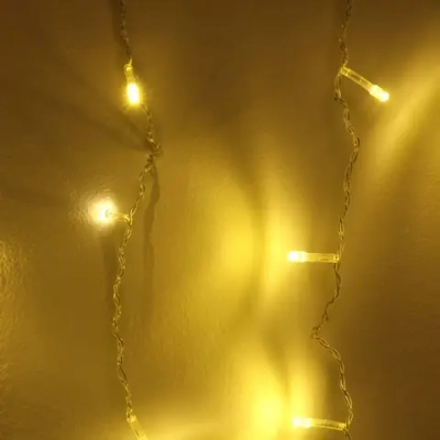 Гирлянда для дома БАХРОМА «Мерцание Premium» ш3м* в0,3/0,5 м м 120 ламп LED, прозрачн.провод, 1реж, IP-40, Теплый белый (возможность соединения)