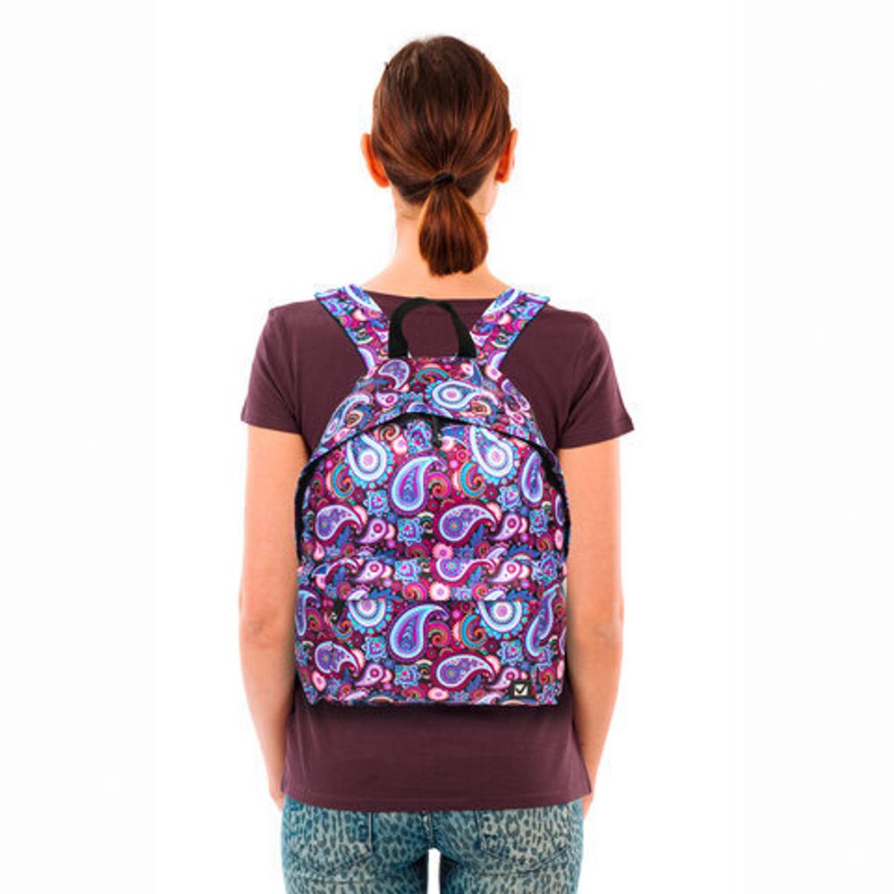 Рюкзак BRAUBERG, универсальный, сити-формат, разноцветный, Инди, 20 литров, 41х32х14 см, 225360