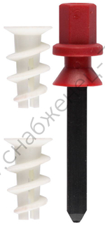 ЗУБР ДРИВА 23 мм, дюбель для гипсокартона с установочной насадкой для дрели нейлоновый, 100 шт (4-301255)