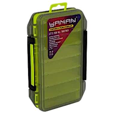 Коробка для воблеров двухсторонняя Yaman Y-BOX02 12мест 200х125х38мм -