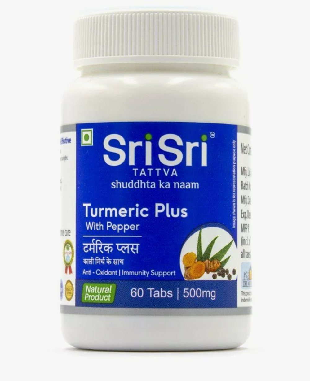 Turmeric Plus / Куркума 60 табл.(Sri Sri Tattva)