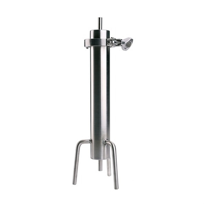 Угольная колонна на клампе 2 дюйма (в комплекте хомут , сил. прокладка и отводы 8мм)