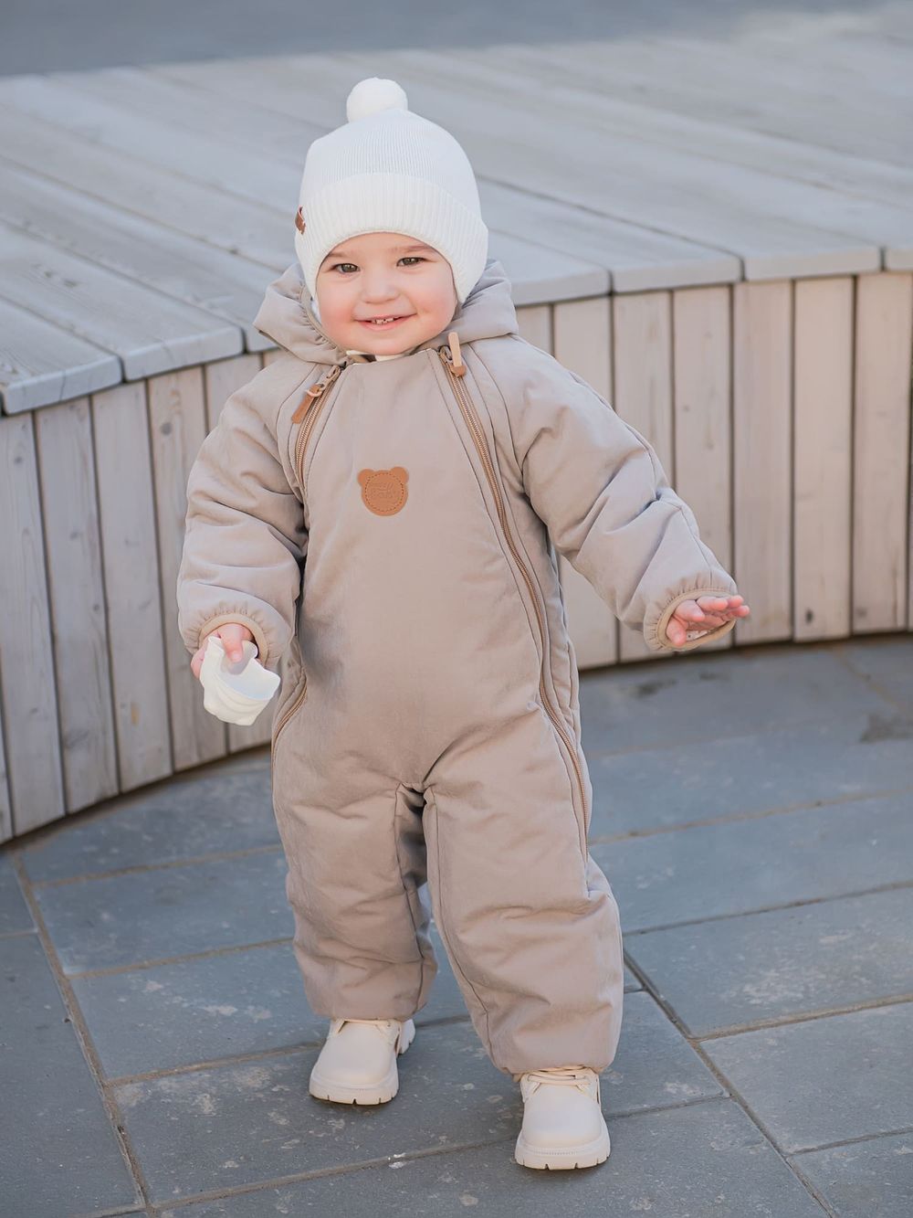 Шапка хлопковая однослойная "Молоко" на завязках 0+