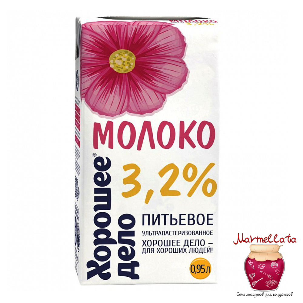 Молоко &quot;Хорошее дело&quot;, 3.2% (1 л) (slim)