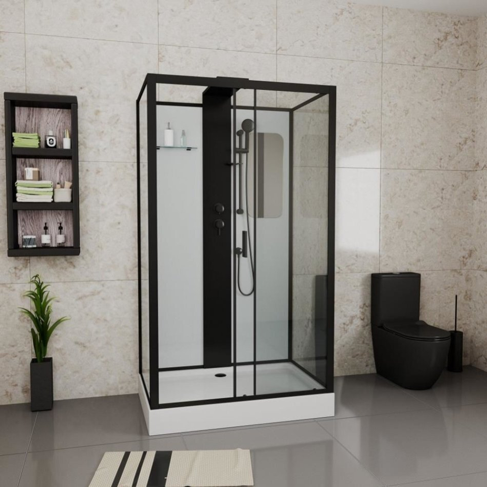 Душевая кабина Grossman Elegans GR252Q (120х80х217) дверь раздвижная,6 мест