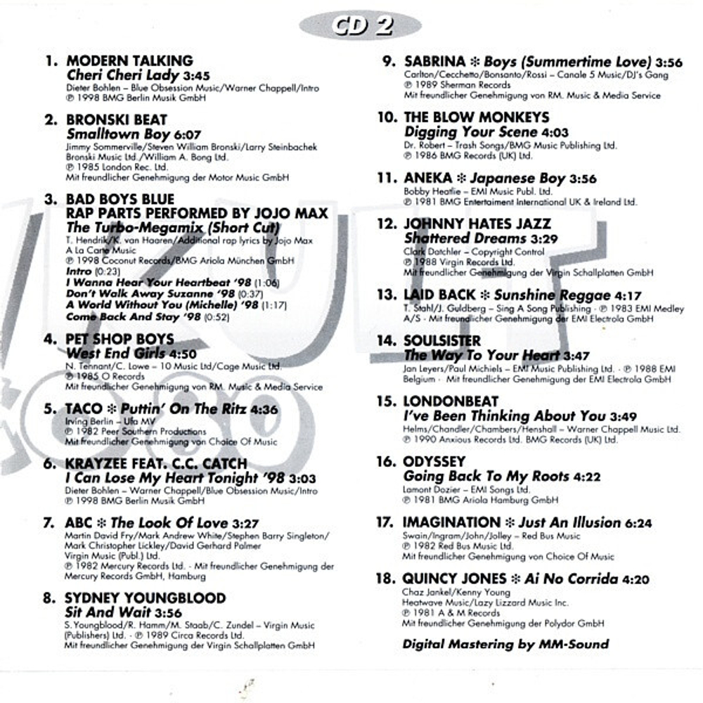 Сборник / Fetenkult Disco 80, Vol.2 (2CD)