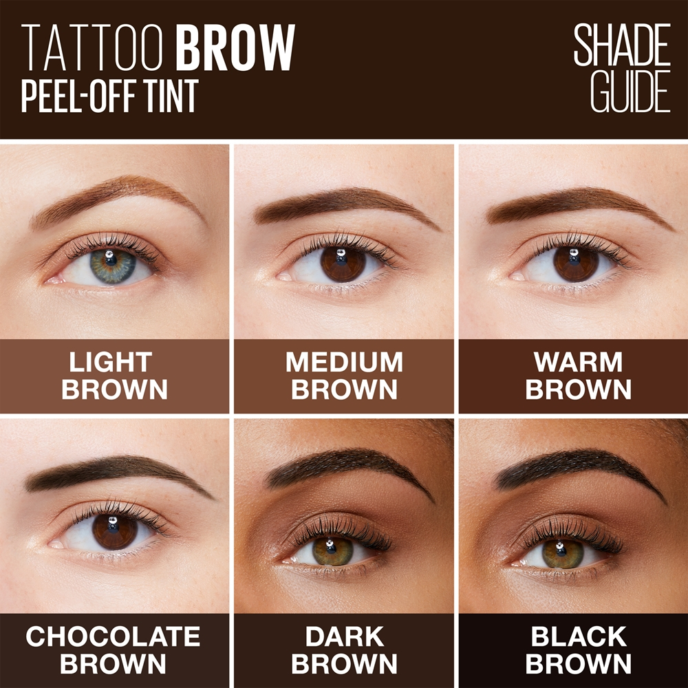 MAYBELLINE NEW YORK Tattoo Brow - Полуперманентная гелевая краска для бровей оттенок Medium Brown, 4 g