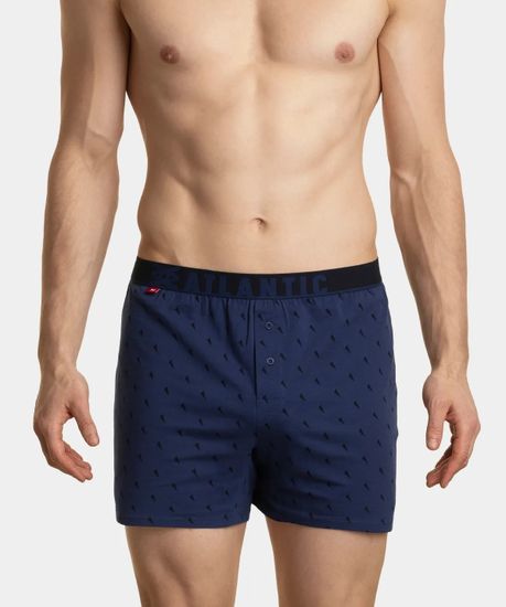 Трусы (2 шт) мужские семейные Atlantic 2MBX-035,темно-синие + темно-голубые