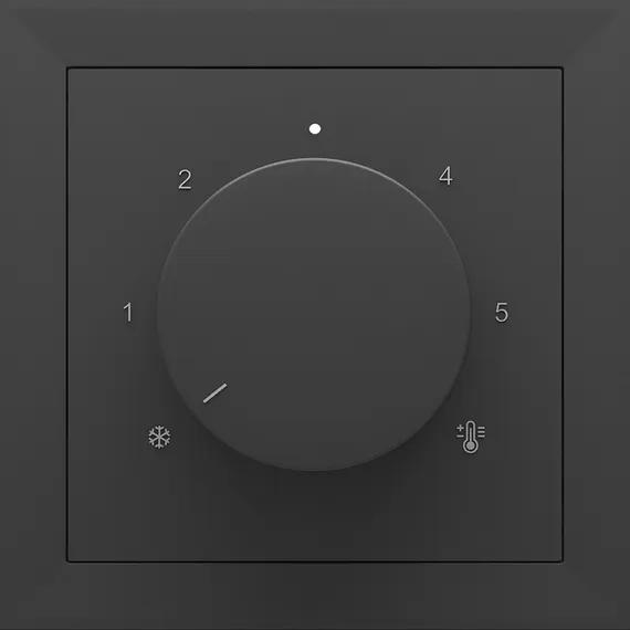 Donel S08 черный графит накладка для регулятора тёплого пола DB23100, серия DB, серия DB
