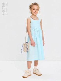 Сарафан из хлопка с бантом на спинке