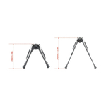 Сошки поворотная пружинная Vector Optics 9-13.5” углепластиковая для установки на антабку