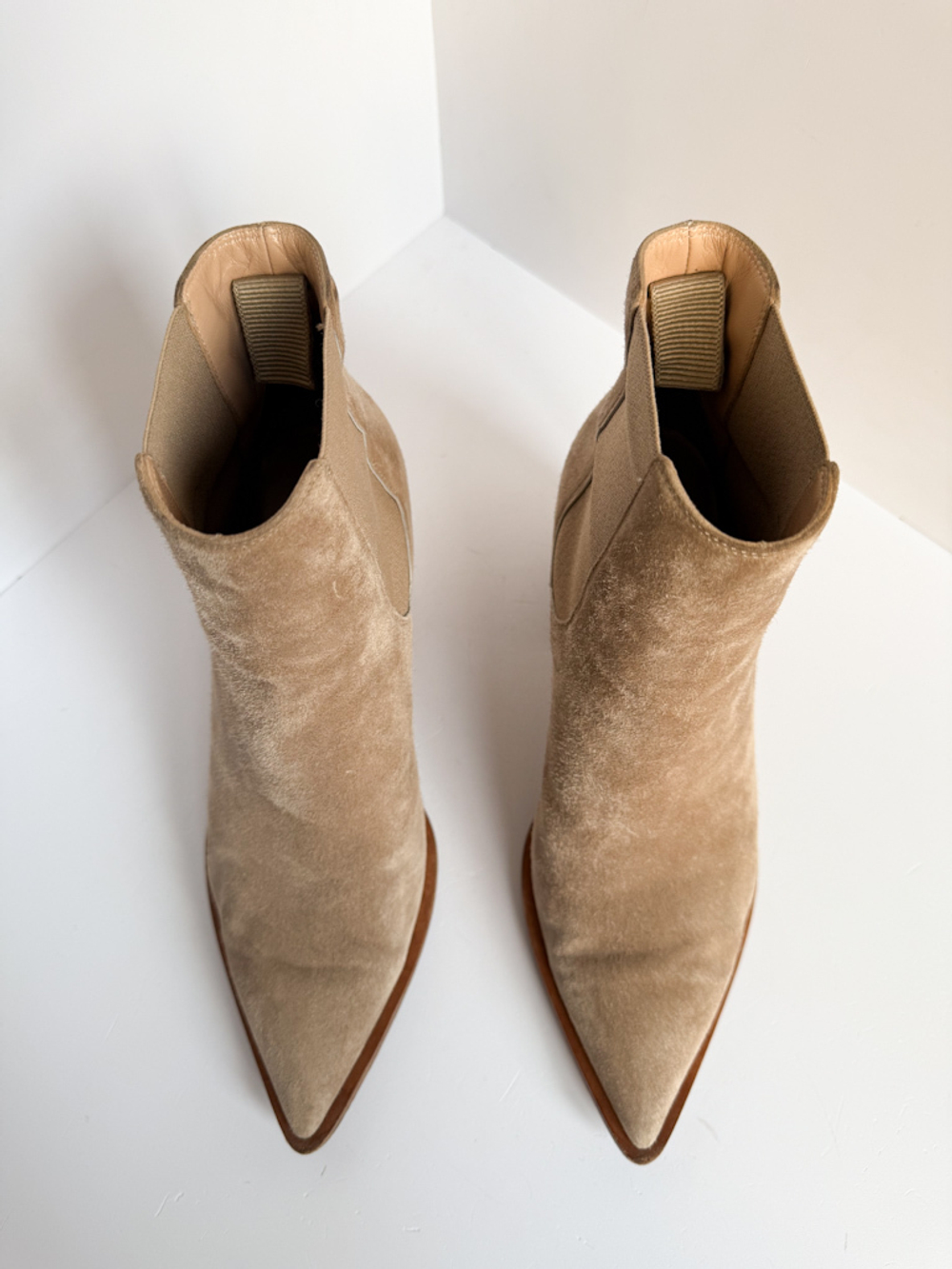 Замшевые ботильоны Gianvitto Rossi, 37