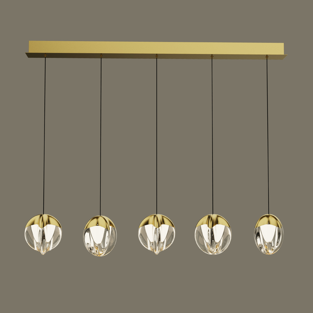 Подвесной светильник MD24001033-5B gold/clear