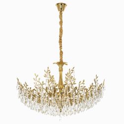 Citilux RITZ CL310122 Люстра хрустальная подвесная Золото