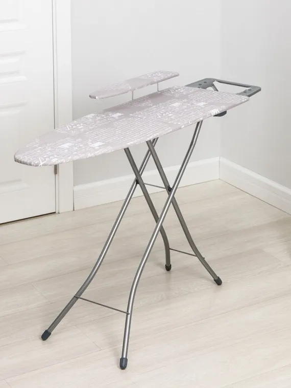 Доска гладильная Nika «Белль Классик 3», 112×34,5 см, два положения высоты 70, 80 см, европодставка МИКС