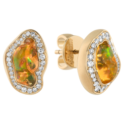 Серьги с Опалом и Бриллиантами, E0029-55/1