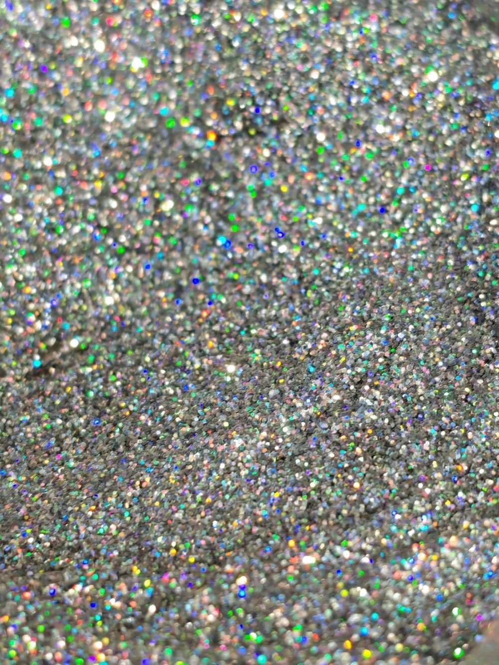 Блёстки Глиттеры 801-02мм - Серебро голографик - универсальные