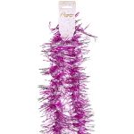 Мишура «Огонёк» 2 м 9 см, Фуксия/Серебро