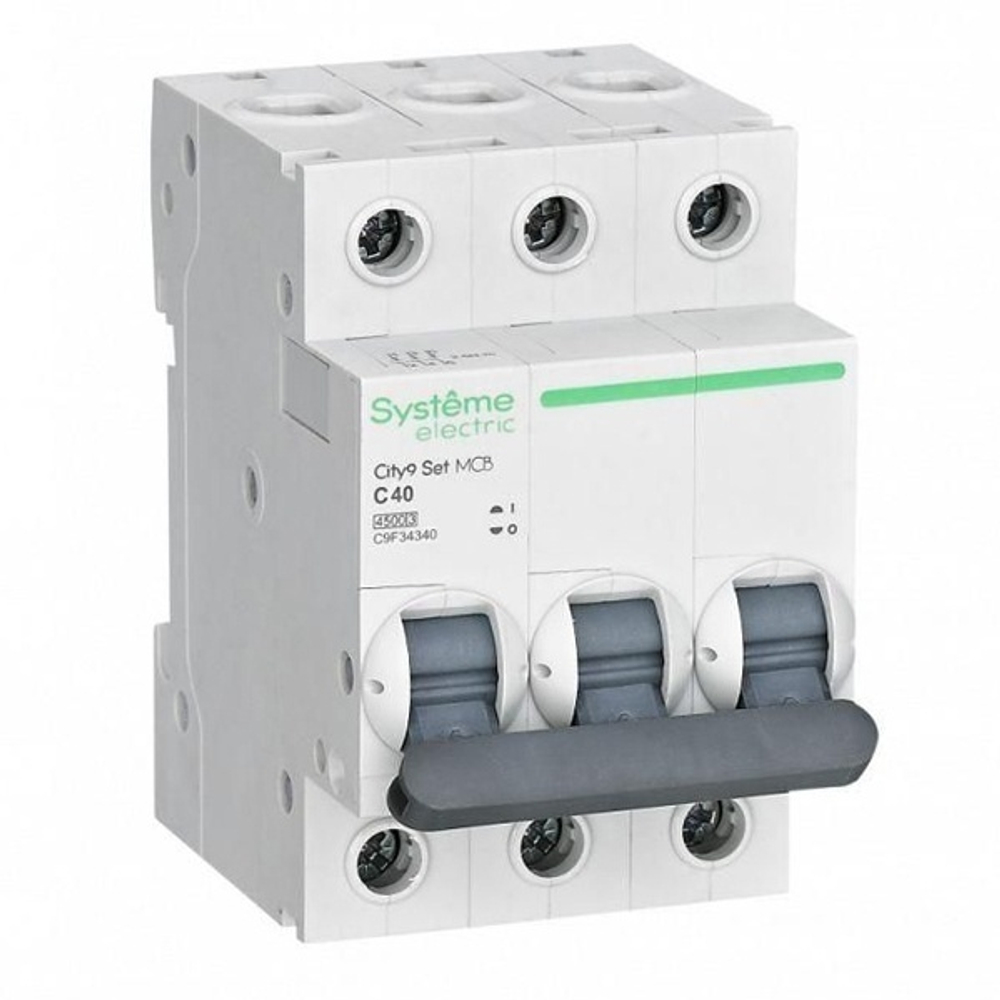 Автоматический выключатель City9 Set 40А С 3П 6кА Systeme Electric (автомат электрический) C9F36340