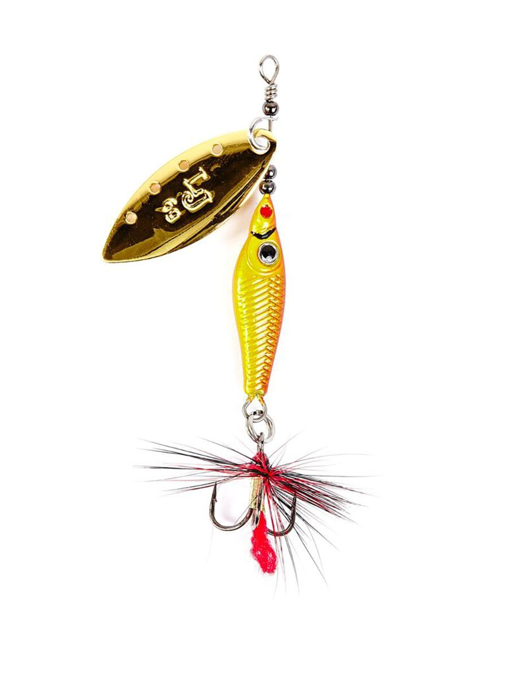 Блесна вращающаяся Lucky John TRIAN BLADE LONG 6.0г 004