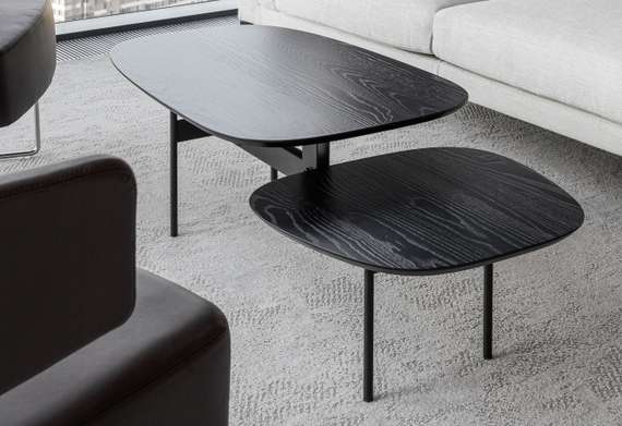 Журнальный столик Step S, черный ясень