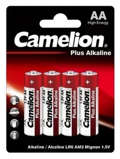 12554 Батарейки Camelion LR6 (AA) Plus alkaline SP-4 комплект 4шт.