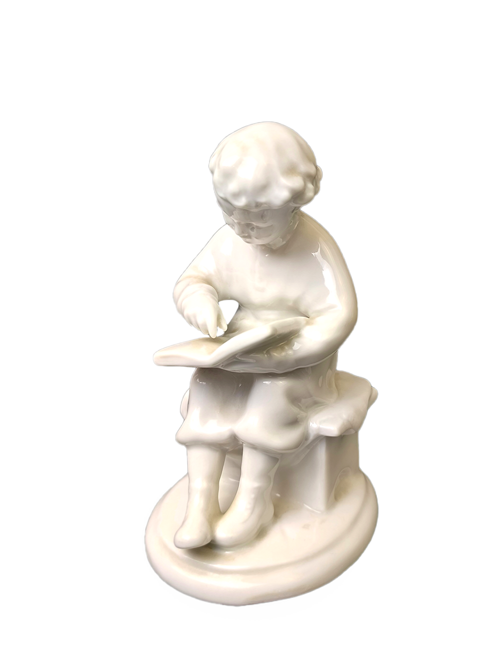 Фарфоровая статуэтка "Юный Ленин" ЛФЗ