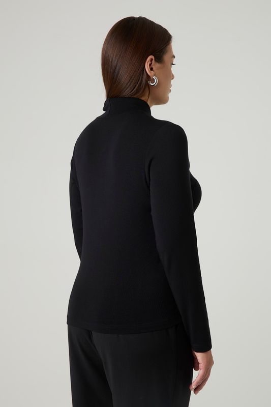 Водолазка с шерстью мериноса, черный