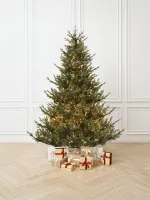 Елка с гирляндой встроенной «Eiffel» (Литая хвоя) 270 см / 2,7 м