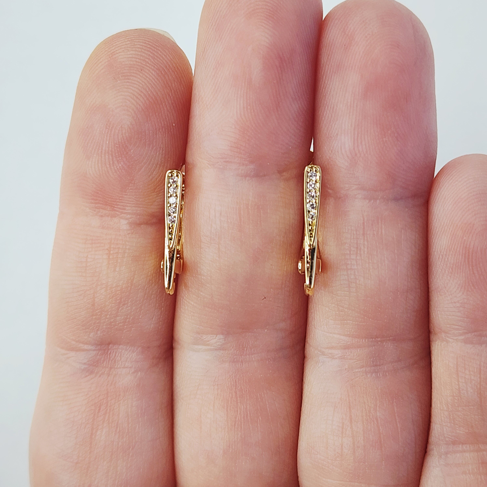 Ювелирные швензы, английский замок, позолота, люкс фурнитура