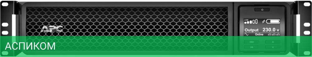 Источник бесперебойного питания APC Smart-UPS SRT 3000VA RM 230V (SRT3000RMXLI)