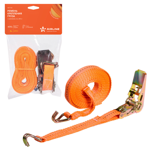 Ремень крепления груза с храповиком 0,6 т 6 м Airline
