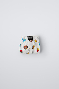 ZARA ТРУСЫ-БОКСЕРЫ X RICARDO CAVOLO, ЭКРЮ