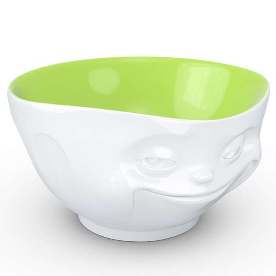 Чаша tassen grinning, 500 мл, белая-фисташковая