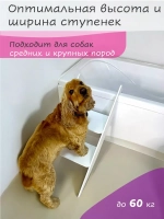 Лестница для собак средних и крупных пород в ванную